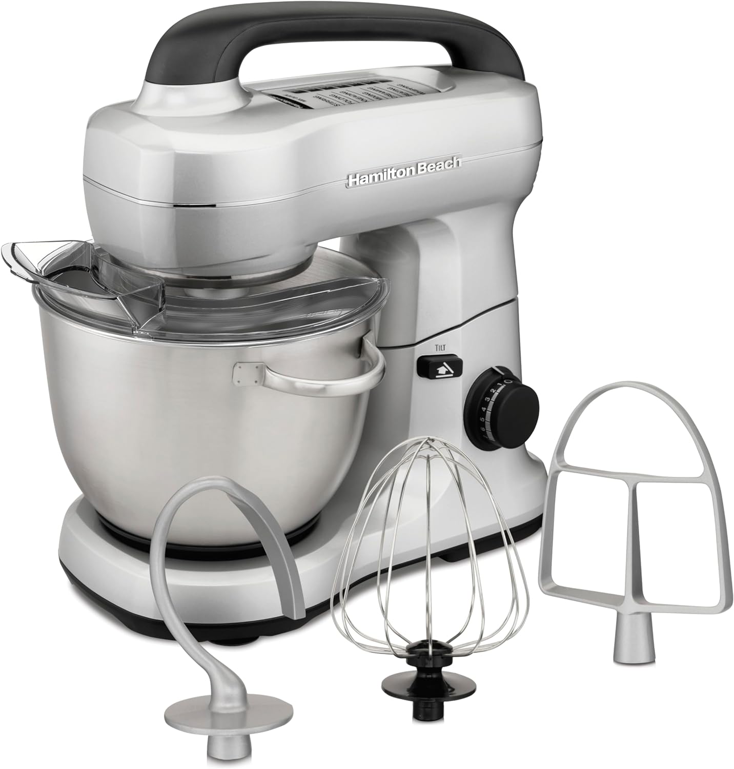 Electric Stand Mixer, 5.2 Quarts, 11 Speed Stainless Steel Dough Hook, Beater, Wire whip