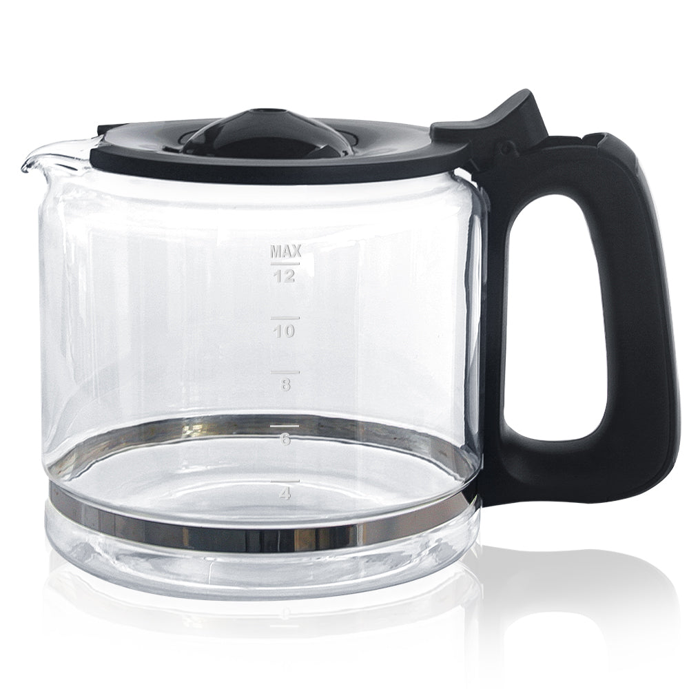 AIRMSEN CM1705BATE Cafetière carafe de rechange, 12 tasses, verre 